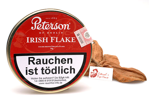 Peterson Irish Flake Pipe tobacco 50g Tin